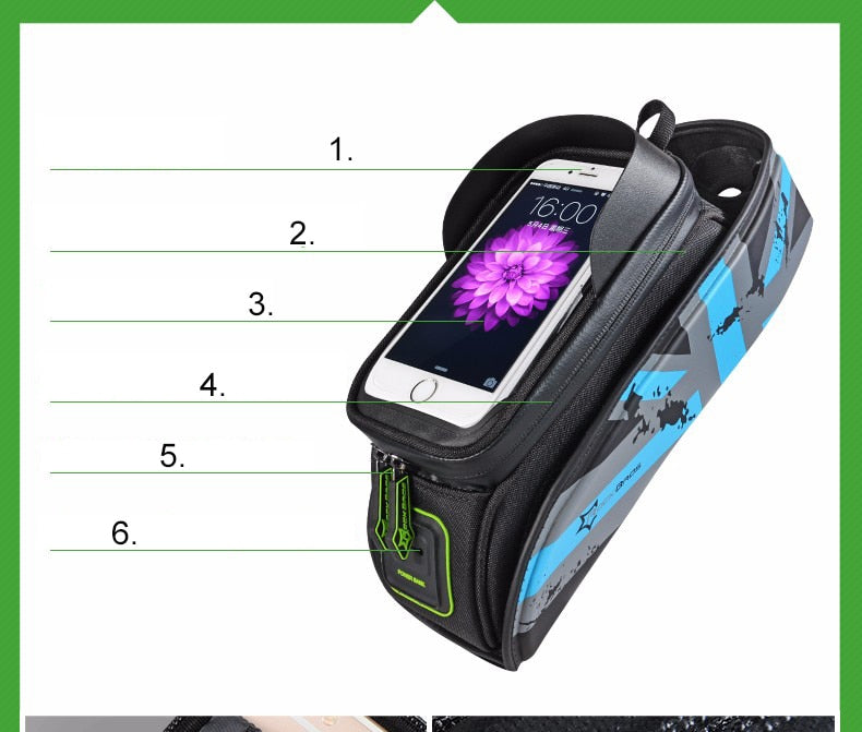 ROCKBROS MTB Rainproof Road Bike Bag w/ Touch Screen